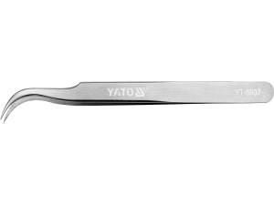 Pęseta odgięta YATO precyzyjna antymagnetyczna 115mm stal YT-6907