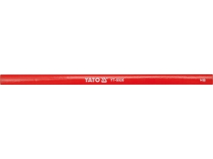 Ołówek stolarski YATO czerwony hb 180mm budowlany do drewna YT-6926
