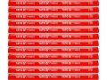Ołówki stolarskie czerwone w zestawie 12 szt. z nadrukiem HB YATO YT-692612