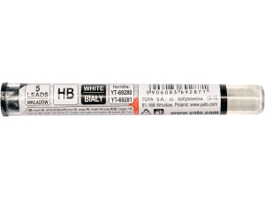 Rysiki grafitowe YATO białe hb 110mm zestaw 5 szt. do ołówka YT-69280 YT-69287
