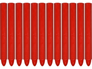 Kreda techniczna YATO czerwona tłusta 12 szt.uk 120x12mm do metalu YT-69932
