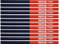 Ołówki stolarskie czerwono niebieskie 12 szt. zestaw do drewna YATO YT-69940