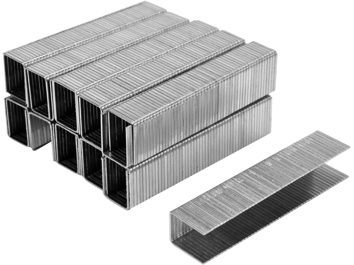 Zszywki tapicerskie stalowe 12 mm, zestaw wielu opakowań, jedna zszywka z boku YATO YT-7025
