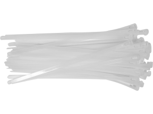 Opaski zaciskowe rozpinane YATO 7.6x250mm 50 szt. białe nylon YT-70664