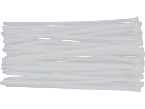 Opaski zaciskowe rozpinane YATO 300x7.6mm 50 szt. białe nylon YT-70665