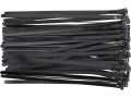 Opaski zaciskowe rozpinane czarne zestaw wielu sztuk YATO YT-70674