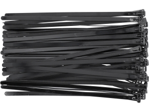 Opaski zaciskowe rozpinane YATO czarne 7.6x250mm zestaw 50 szt.uk YT-70674