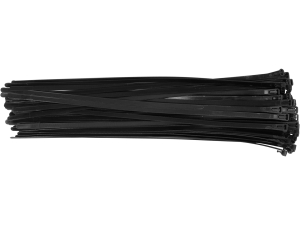 Opaska zaciskowa rozpinana YATO czarna 7.6x400mm zestaw 50 szt. YT-70677