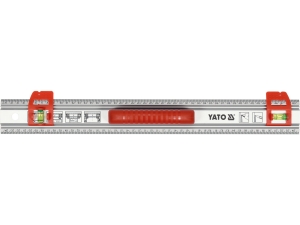 Przymiar linijka YATO aluminiowy 500mm z suwakami i 2 libellami YT-70713