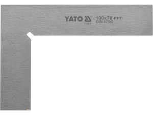 Kątownik ślusarski YATO 100x70mm płaski stalowy pomiarowy din 875/ii YT-70751
