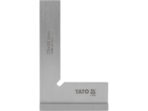 Kątownik ślusarski YATO ze stopką płaski 75x50mm stalowy din 875 YT-70760