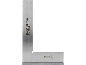 Kątownik ślusarski YATO ze stopką 150x100mm stal węglowa płaski YT-70762