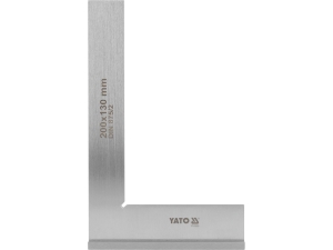Kątownik ślusarski ze stopką YATO 200x130mm stalowy traserski din 875/2 YT-70763