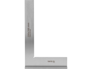 Kątownik ślusarski YATO 250x160mm ze stopką płaski stalowy din 875/ii YT-70764