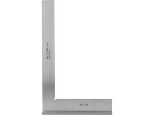 Kątownik ślusarski ze stopką YATO 400x250mm stalowy płaski traserski YT-70766