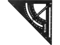 Kątownik traserski aluminiowy czarny z ząbkowaną krawędzią do znaczenia linii YATO YT-70782