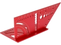 Kątownik 3D czerwony aluminiowy na podstawie, widok pod kątem z góry YATO YT-70796