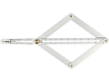 Kątomierz aluminiowy z podziałką, ramiona ustawione w kształt rombu YATO YT-70853