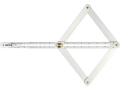 Kątomierz aluminiowy z mosiężnym przegubem, ramiona rozwarte w romb YATO YT-70853