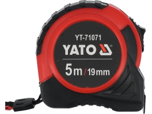 Miara zwijana YATO 5m x 19mm taśma stalowa pomiarowa ii klasa dokładności YT-71071