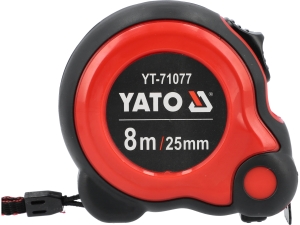 Miara zwijana YATO 8m x 25mm stalowa powłoka nylonowa klasa ii YT-71077