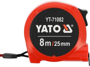 Miara zwijana YATO 8m x 25mm budowlana stalowa ii klasa dokładności YT-71082