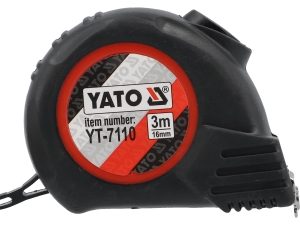 Miara zwijana YATO 3m x 16mm magnetyczna powłoka nylonowa YT-7110