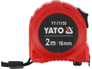 Miara zwijana YATO 2m x 16mm budowlana taśma pomiarowa centymetrowa YT-71150