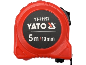Miara zwijana YATO 5m x 19mm budowlana taśma pomiarowa centymetrowa YT-71153