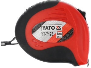 Miara zwijana YATO 8m x 25mm stalowa ii klasa dokładności nylonowa YT-7128