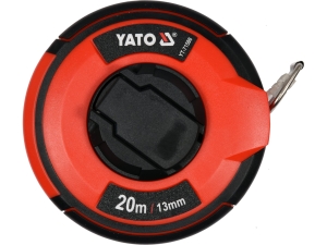 Taśma miernicza stalowa YATO 20m x 13mm zwijana ii klasa dokładności YT-71580