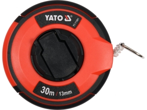 Taśma miernicza stalowa YATO 30m x 13mm zwijana ii klasa dokładności YT-71581