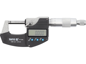 Mikrometr elektroniczny YATO zewnętrzny 0-25mm precyzyjny pomiar lcd YT-72306