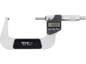 Mikrometr elektroniczny YATO zewnętrzny 75-100mm precyzyjny pomiar YT-72309