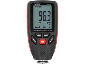 Miernik grubości lakieru YATO cyfrowy do stali aluminium z pamięcią 1.3mm YT-72900