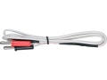 Sonda temperatury z białym oplotem i wtyczkami do miernika cyfrowego YATO YT-730896