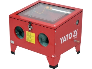 Piaskarka kabinowa YATO 90L pneumatyczna do rdzy farby z dyszami YT-55840
