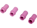 Dysze ceramiczne różowe, zestaw czterech sztuk, widok z góry pod kątem YATO YT-55844
