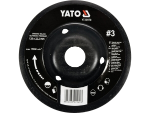 Tarnik wypukły do drewna YATO 125mm 22.2mm do szlifowania i frezowania YT-59170