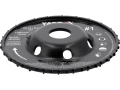 Frez tarnik wypukły na szlifierkę kątową widok pod kątem czarny 120 mm YATO YT-59180