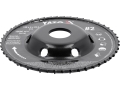 Frez tarnik pełny wypukły 120x6 mm, widok z boku z zagłębioną piastą YATO YT-59181