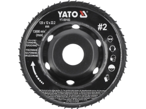 Frez tarnik pełny YATO wypukły 120x12mm na szlifierkę kątową do drewna YT-59183