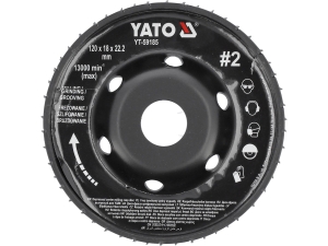 Frez tarnik YATO pełny wypukły 120mm na szlifierkę kątową do drewna YT-59185