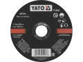 Tarcza tnąca do metalu 125x1,2 mm w czarnym kolorze z czerwonym paskiem na obrzeżu YATO YT-5923