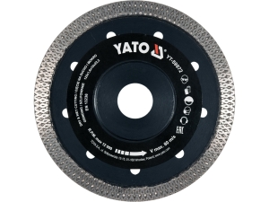Tarcza diamentowa YATO 125mm do ceramiki gresu glazury otwór 22.2mm YT-59972