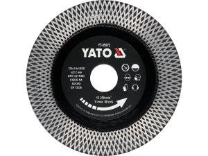 Tarcza diamentowa YATO 125mm x 22mm tnąca do ceramiki gresu płytek YT-59973