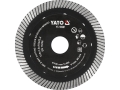 Tarcza diamentowa turbo do gresu z segmentami, widok z przodu YATO YT-59981