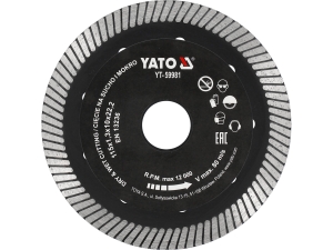 Tarcza diamentowa turbo YATO 115mm do gresu cięcie na mokro YT-59981