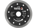 Tarcza diamentowa turbo do gresu czarna z segmentami z przodu YATO YT-59982