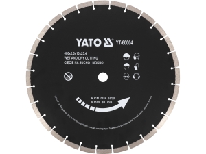 Tarcza diamentowa do betonu YATO 400x25 4mm cięcie na sucho mokro YT-60004